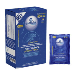 caja x24 sachets para deportistas 25ml agua de mar ultrafiltrada